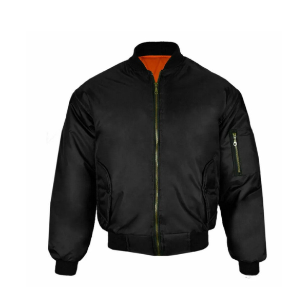 MENS MA1 BOMBER JACKET REVERSIBLE FLIGHT PILOT COAT LIGHTWEIGHT ARMY STYLE CASUAL BIKER SECURITY OUTDOOR RETRO SCOOTER BASEBALL ZIP WORKWEAR
