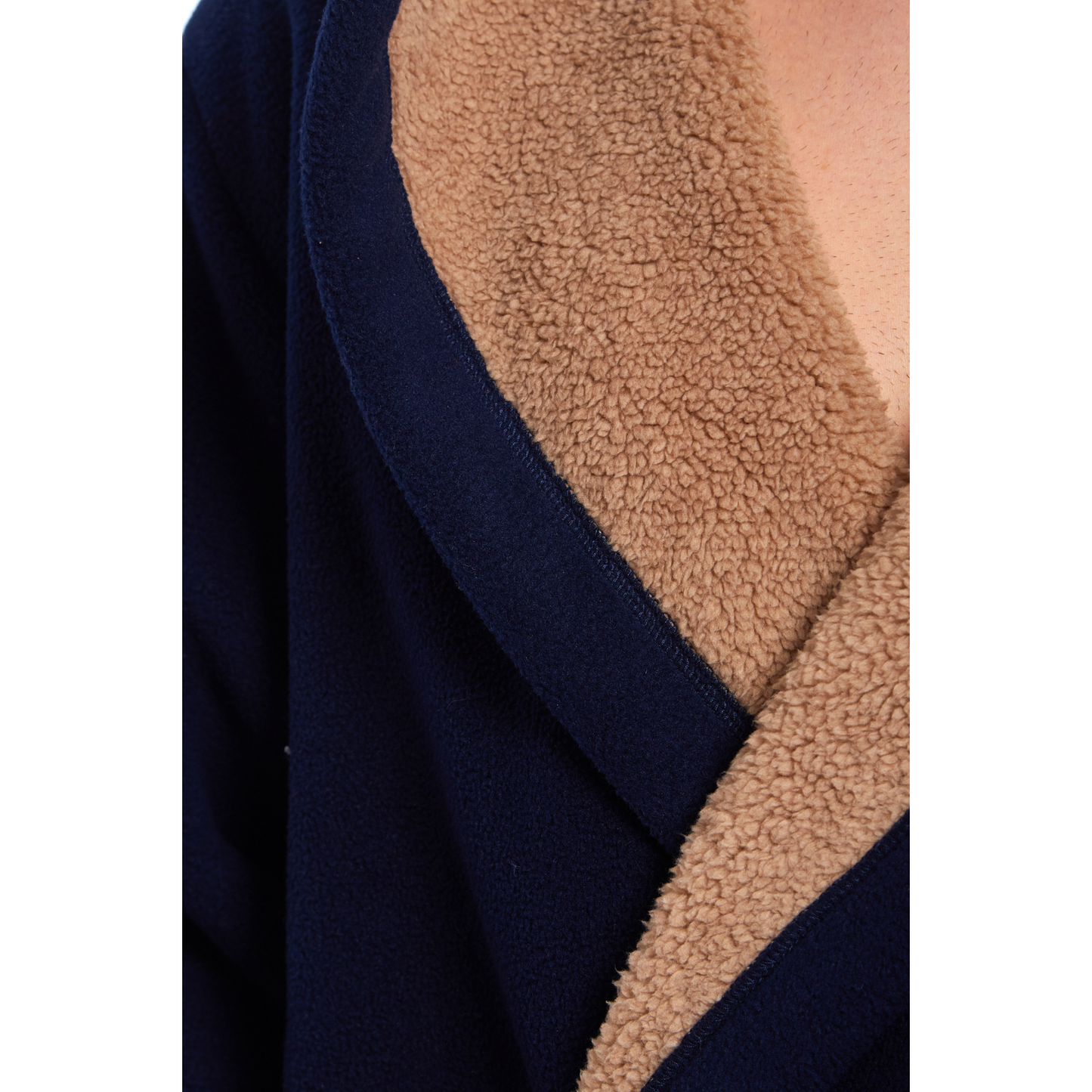 MENS SOFT DRESSING GOWN POLAR FLEECE BATH ROBE NIGHT LOUNGE WEAR M-L