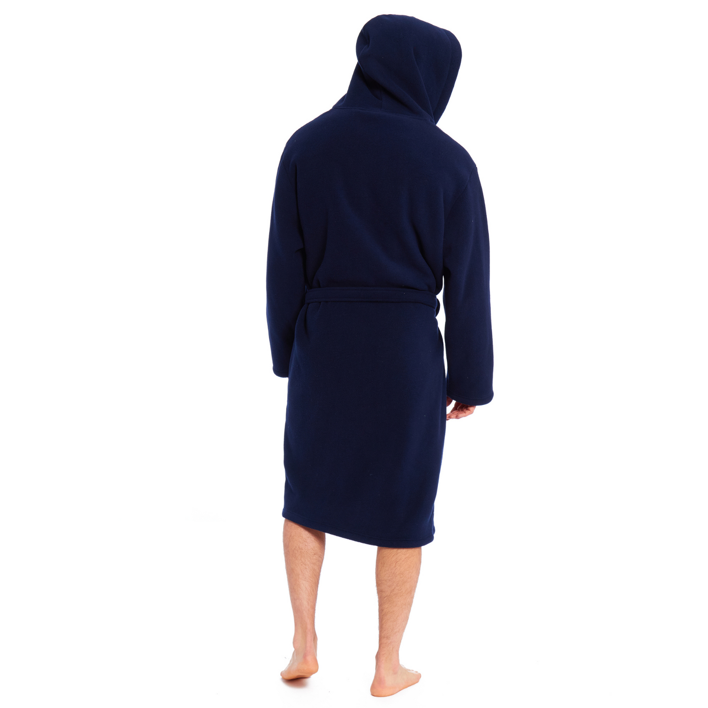 MENS SOFT DRESSING GOWN POLAR FLEECE BATH ROBE NIGHT LOUNGE WEAR M-L