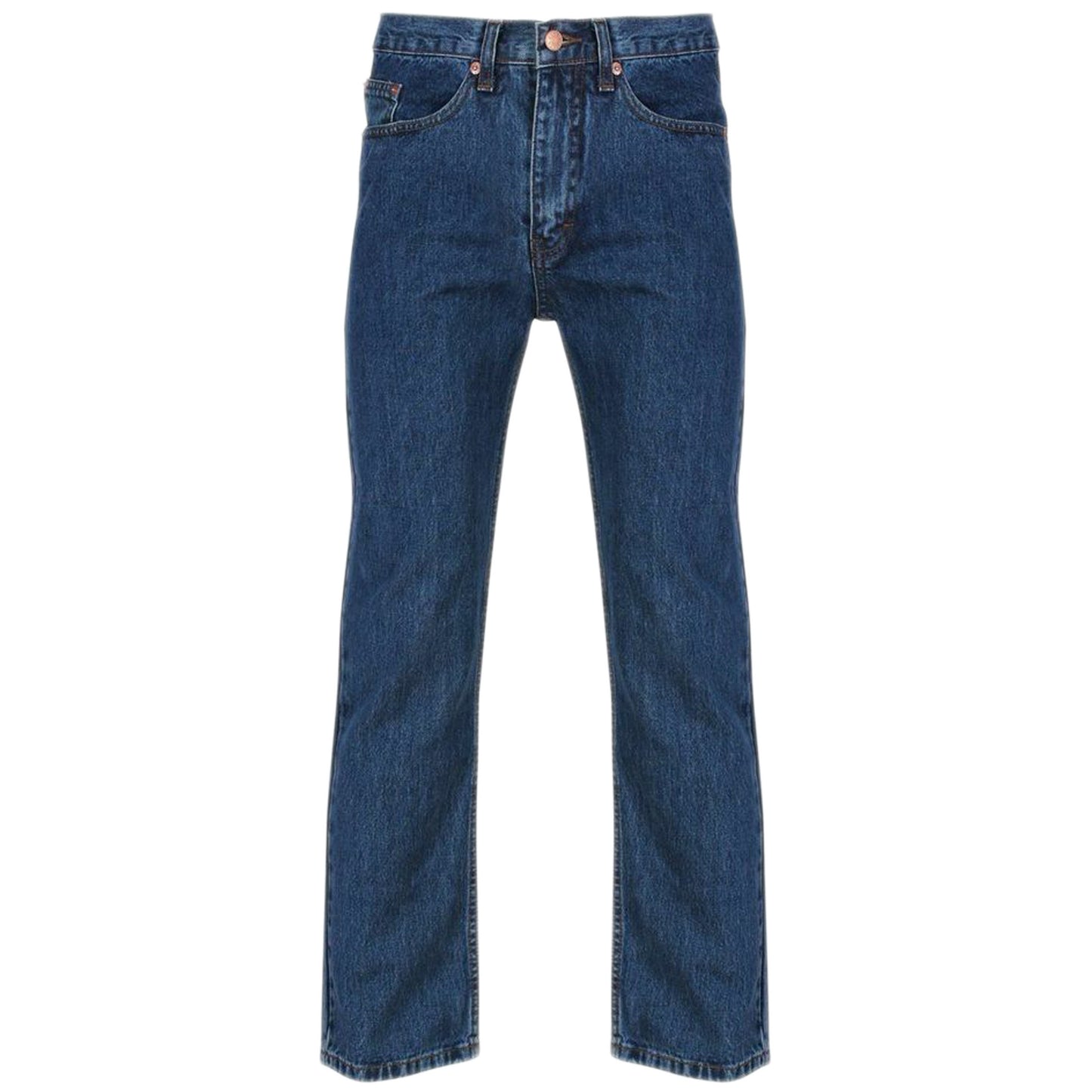 MENS COTTON DENIM JEANS STRAIGHT LEG CLASSIC FIT HEAVY DUTY WORK JEANS CASUAL DESIGNER STYLE ZIP FLY BELT LOOP POCKET TROUSERS