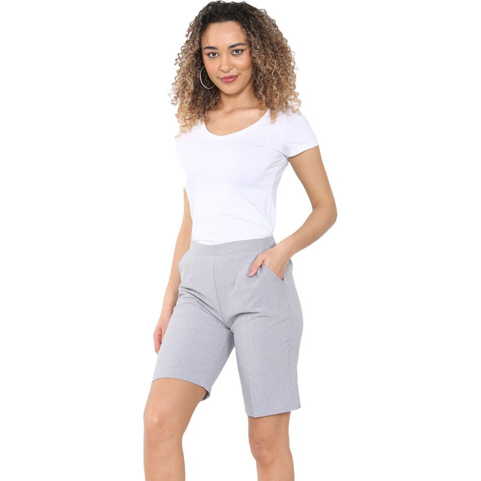 PACK OF 2 WOMENS SHORTS LADIES CAPRI CROPPED STRETCH SUMMER SHORTS ELASTIC WAIST GYM RUNNING CASUAL BEACH JOGGERS HOLIDAY LOUNGEWEAR SIZE 10 TO 24