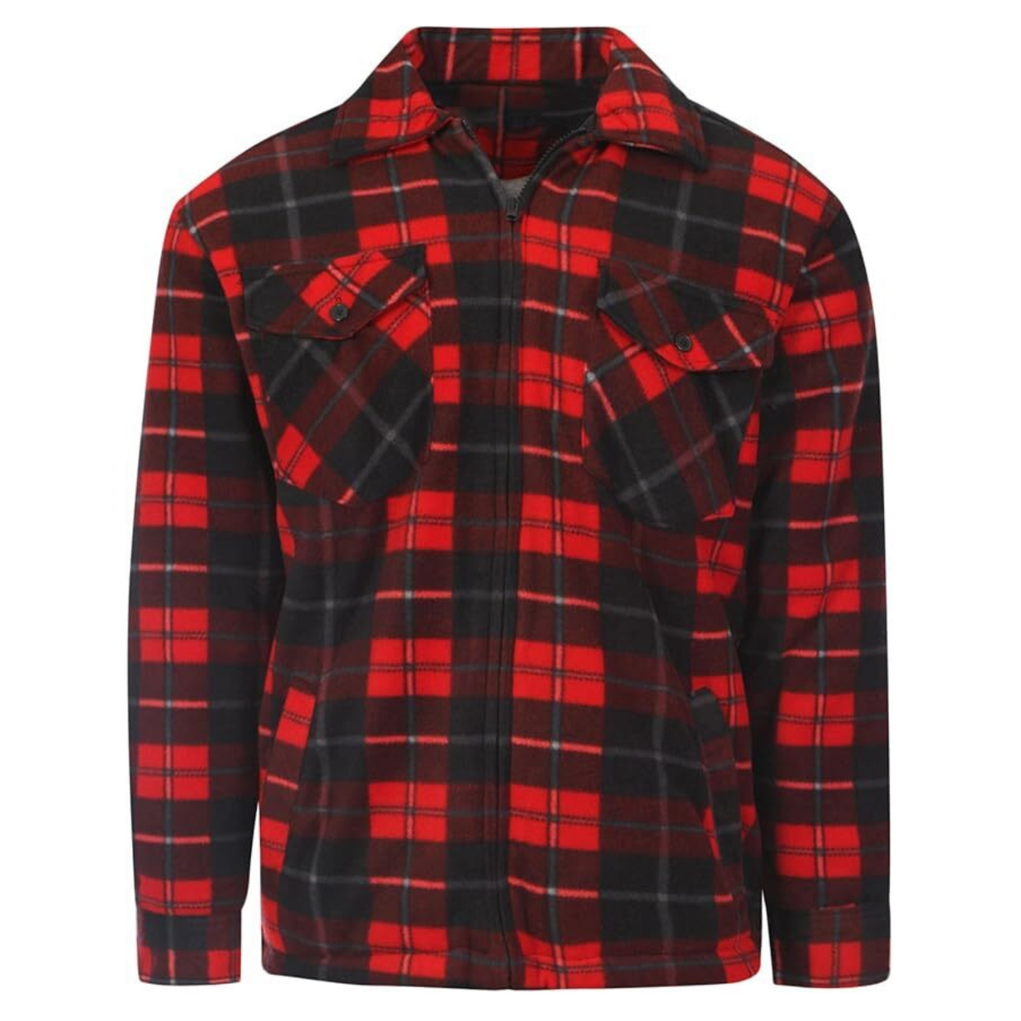 MENS PADDED LUMBERJACK HOODED SHIRT JACKET QUILTED CHECK FLANNEL FUR FLEECE LINED THERMAL WINTER COAT WARM CASUAL WORKWEAR OUTERWEAR