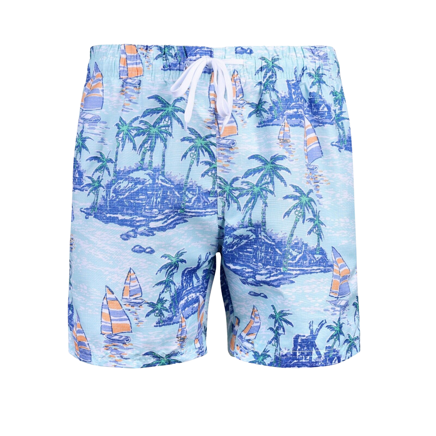 MENS PRINTED SWIM SHORTS QUICK DRY BEACH TRUNKS ELASTIC WAIST DRAWCORD BOARD SHORTS SUMMER SURF HOLIDAY ACTIVEWEAR