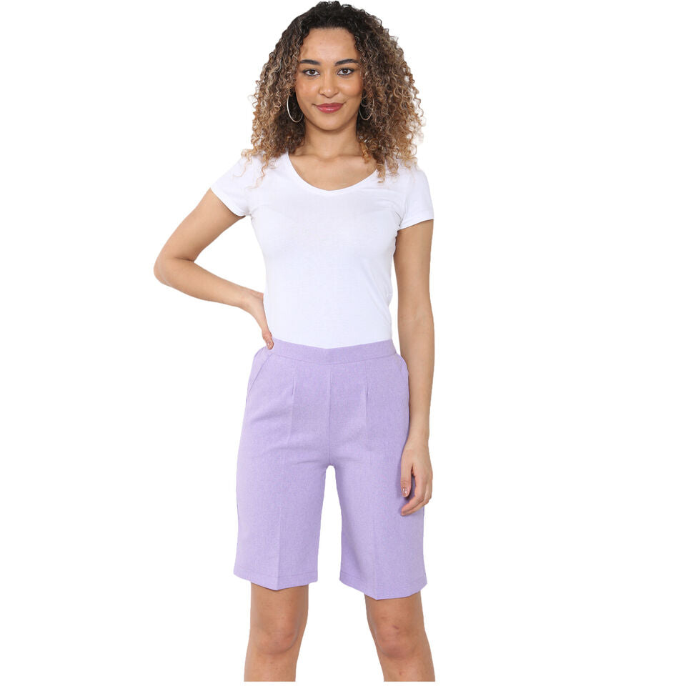 WOMENS SHORTS LADIES CAPRI CROPPED STRETCH SUMMER SHORTS HALF ELASTIC WAIST GYM JOGGERS RUNNING CASUAL BEACH POOL LOUNGEWEAR HOLIDAY TROUSERS SIZE 10 TO 24 COMFY BASIC MINIMALIST STYLE