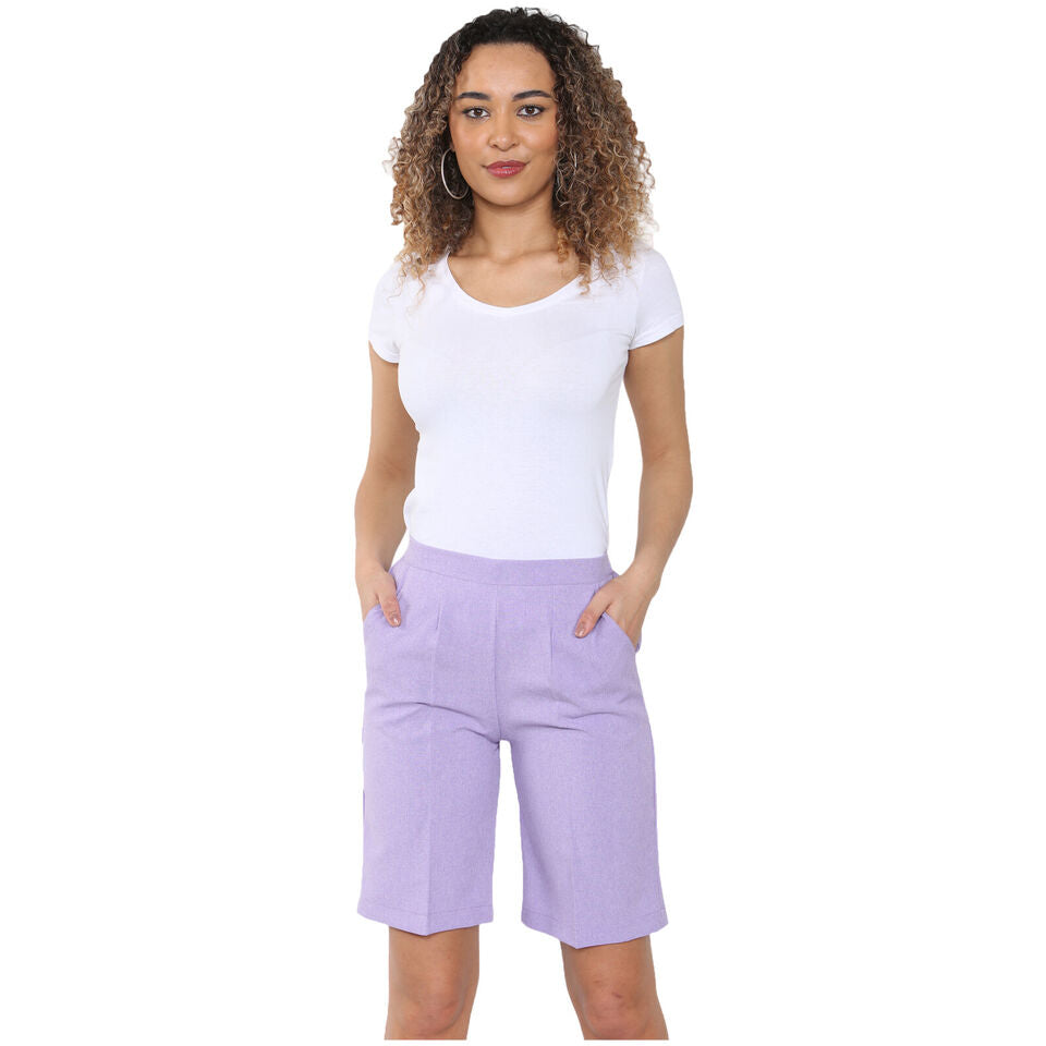 PACK OF 2 WOMENS SHORTS LADIES CAPRI CROPPED STRETCH SUMMER SHORTS ELASTIC WAIST GYM RUNNING CASUAL BEACH JOGGERS HOLIDAY LOUNGEWEAR SIZE 10 TO 24
