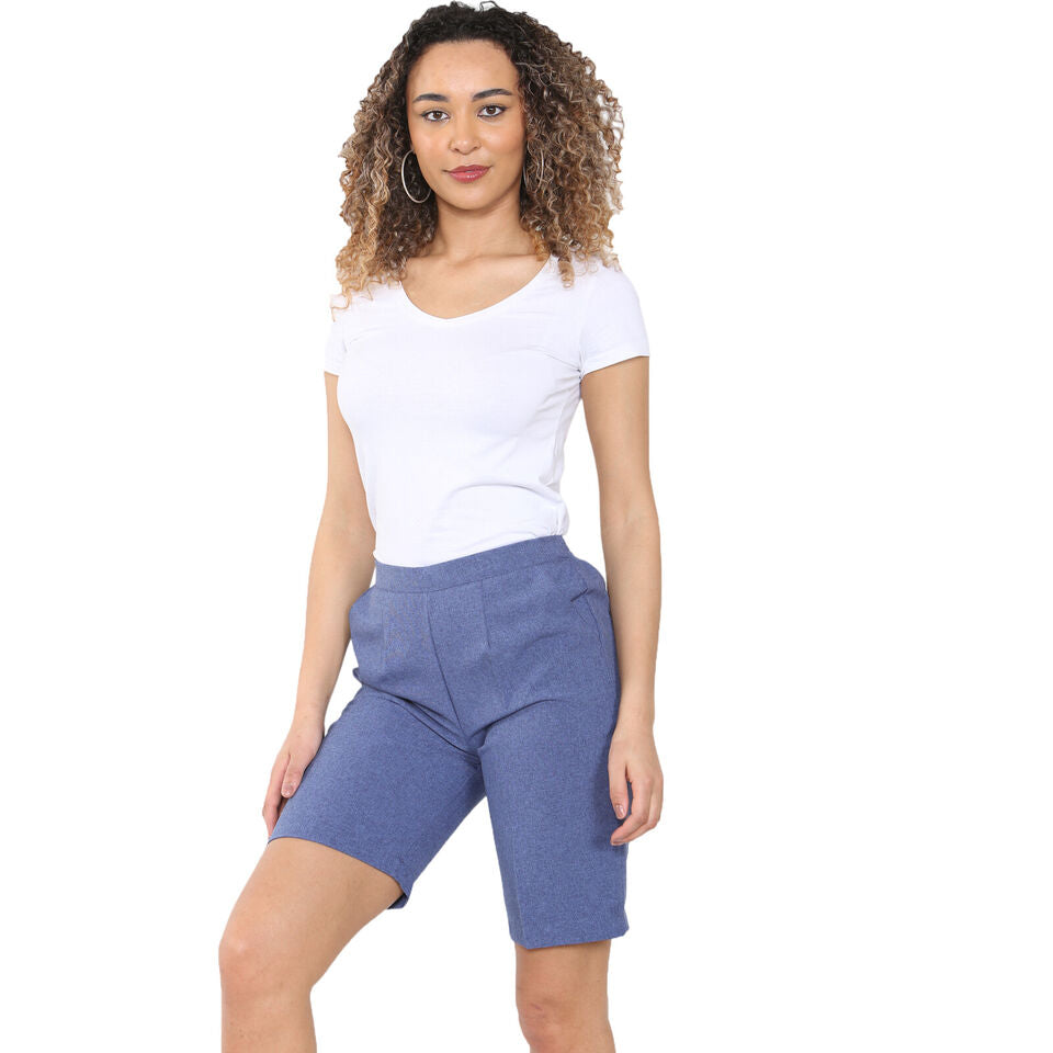 WOMENS SHORTS LADIES CAPRI CROPPED STRETCH SUMMER SHORTS HALF ELASTIC WAIST GYM JOGGERS RUNNING CASUAL BEACH POOL LOUNGEWEAR HOLIDAY TROUSERS SIZE 10 TO 24 COMFY BASIC MINIMALIST STYLE