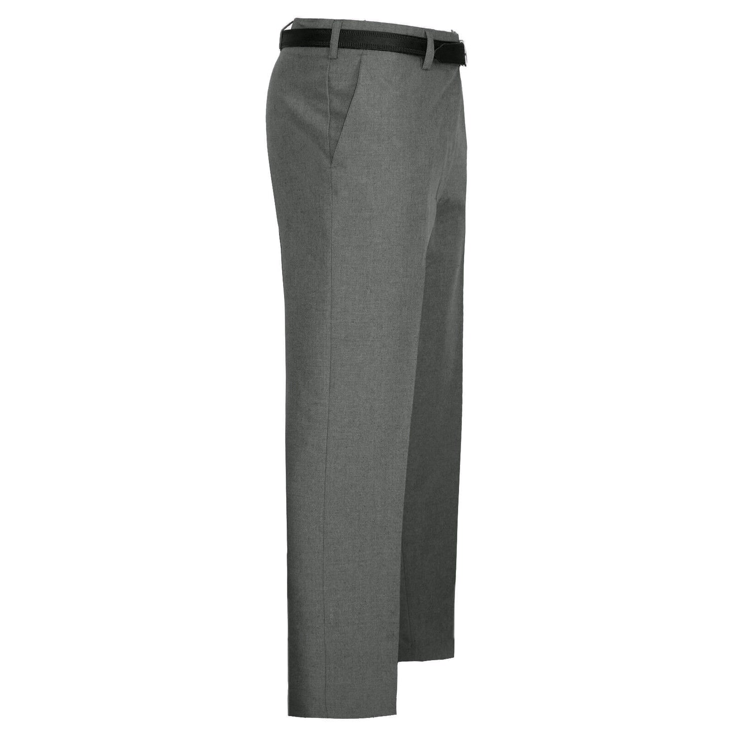 MENS FORMAL WORK TROUSERS BUSINESS OFFICE PANTS SMART CASUAL FIT WITH BELT LOOPS POCKETS COMFY STYLE SIZES 30 TO 40
