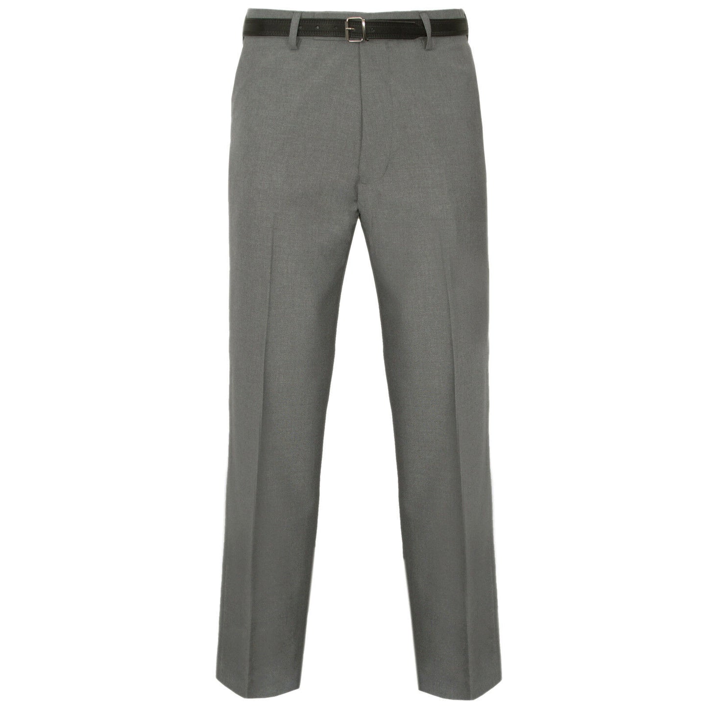 MENS FORMAL WORK TROUSERS BUSINESS OFFICE PANTS SMART CASUAL FIT WITH BELT LOOPS POCKETS COMFY STYLE SIZES 30 TO 40