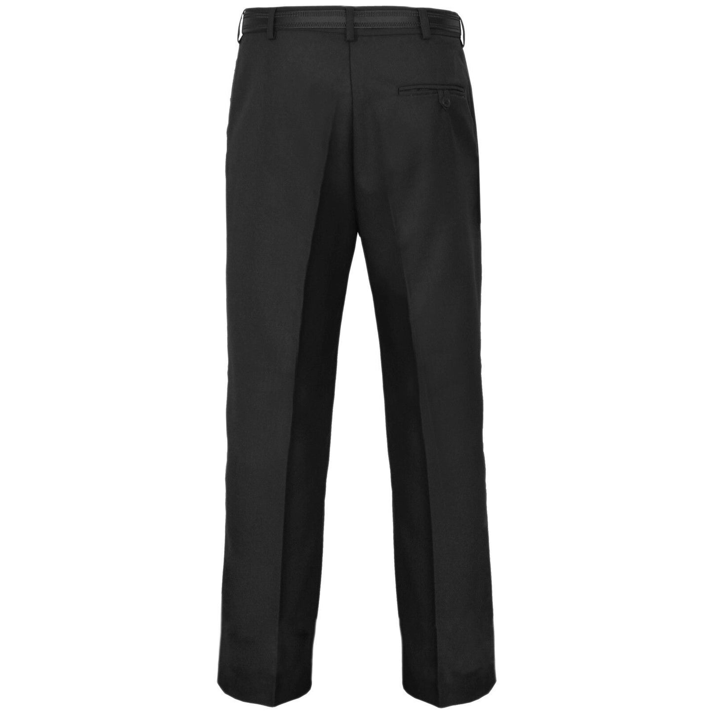 MENS FORMAL WORK TROUSERS BUSINESS OFFICE PANTS SMART CASUAL FIT WITH BELT LOOPS POCKETS COMFY STYLE SIZES 30 TO 40