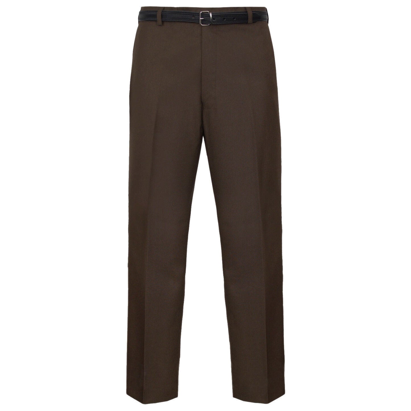 MENS TROUSERS OFFICE BUSINESS WORK FORMAL CASUAL SMART BELT POCKET SIZE 42" TO 50"