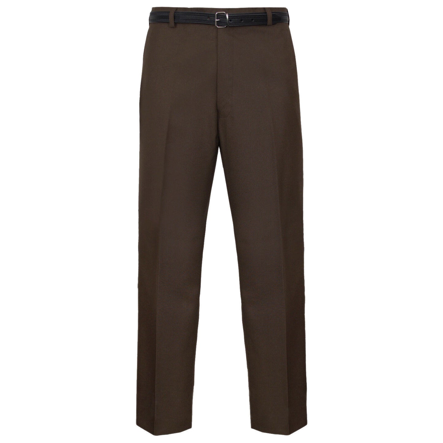 MENS FORMAL WORK TROUSERS BUSINESS OFFICE PANTS SMART CASUAL FIT WITH BELT LOOPS POCKETS COMFY STYLE SIZES 30 TO 40
