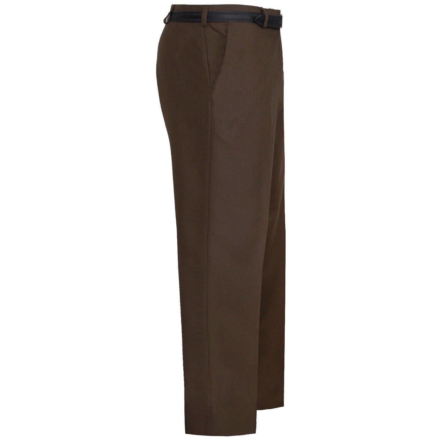 MENS TROUSERS OFFICE BUSINESS WORK FORMAL CASUAL SMART BELT POCKET SIZE 42" TO 50"