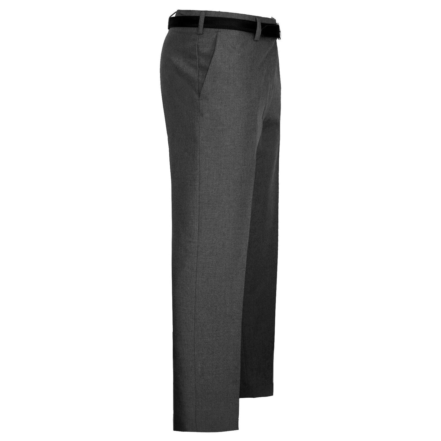 MENS TROUSERS OFFICE BUSINESS WORK FORMAL CASUAL SMART BELT POCKET SIZE 42" TO 50"