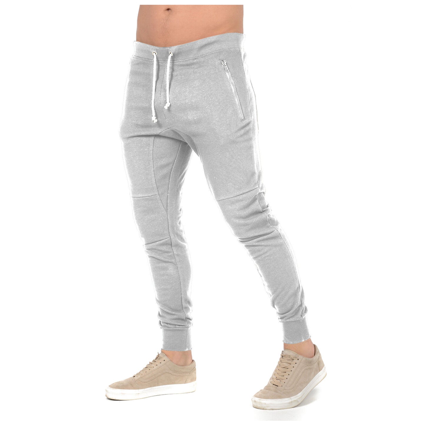 MENS SLIM FIT TRACKSUIT BOTTOMS SKINNY JOGGERS SWEAT PANTS JOGGING GYM TROUSERS Skinny Tracksuit Bottoms