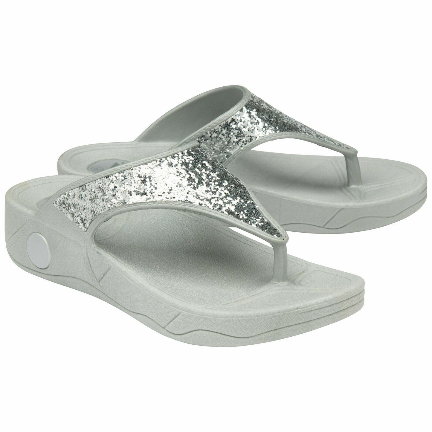 WOMENS FLIP FLOPS LOW WEDGE SLIPPERS DUNLOP LADIES SANDAL SUMMER COMFORT SHOES (Dunlop & More!)