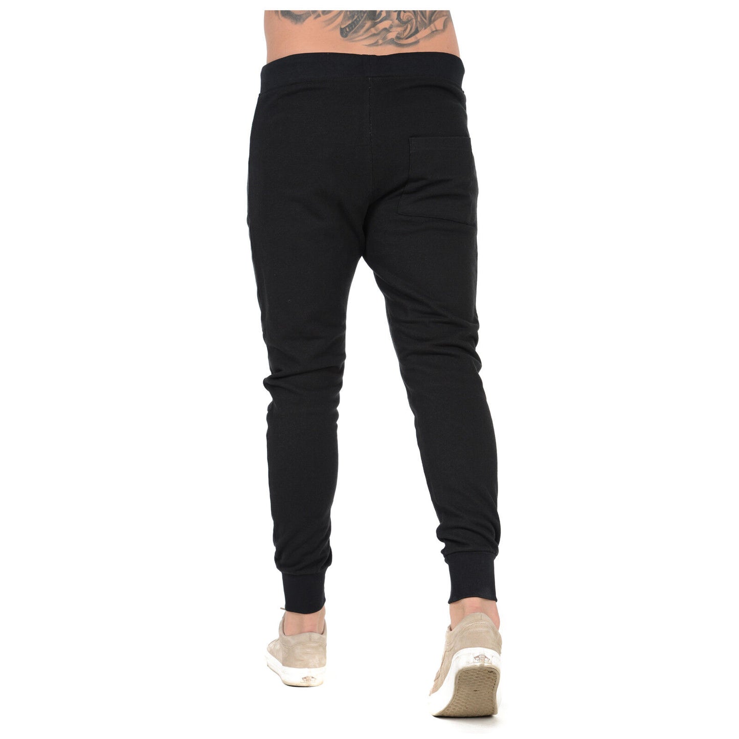 MENS SLIM FIT TRACKSUIT BOTTOMS SKINNY JOGGERS SWEAT PANTS JOGGING GYM TROUSERS Skinny Tracksuit Bottoms