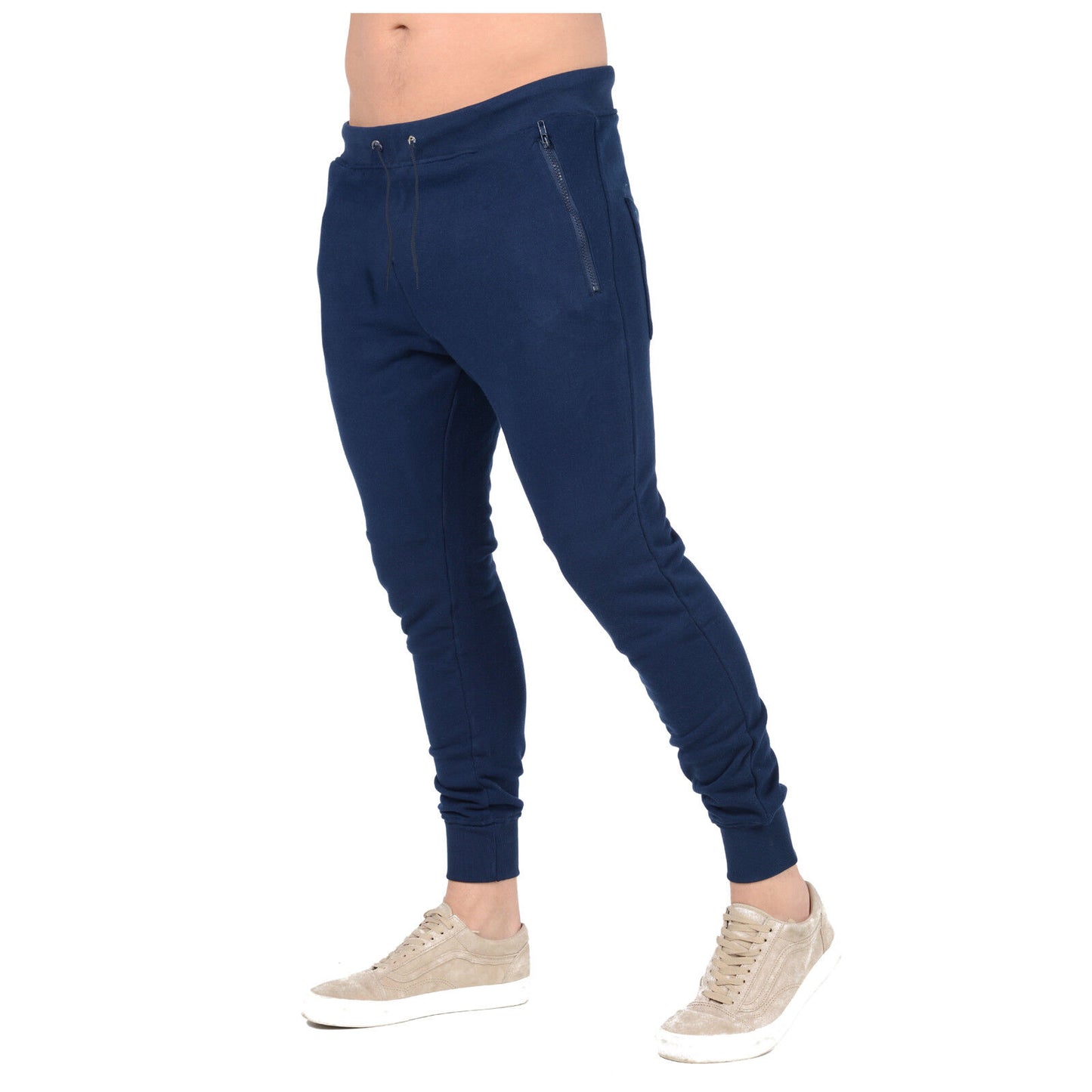 MENS SLIM FIT TRACKSUIT BOTTOMS SKINNY JOGGERS SWEAT PANTS JOGGING GYM TROUSERS Skinny Tracksuit Bottoms