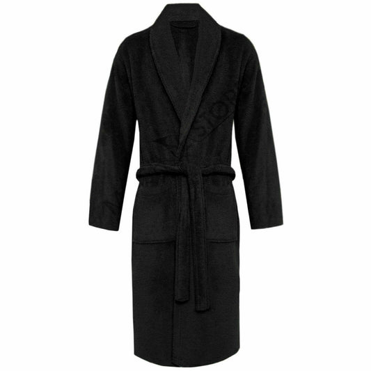 100% Luxury Egyptian Cotton Terry Towelling Hooded Bath Robe Unisex Shawl Collar Dressing Gowns
