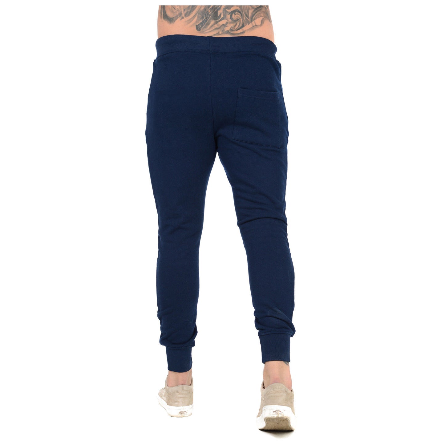 MENS SLIM FIT TRACKSUIT BOTTOMS SKINNY JOGGERS SWEAT PANTS JOGGING GYM TROUSERS Skinny Tracksuit Bottoms