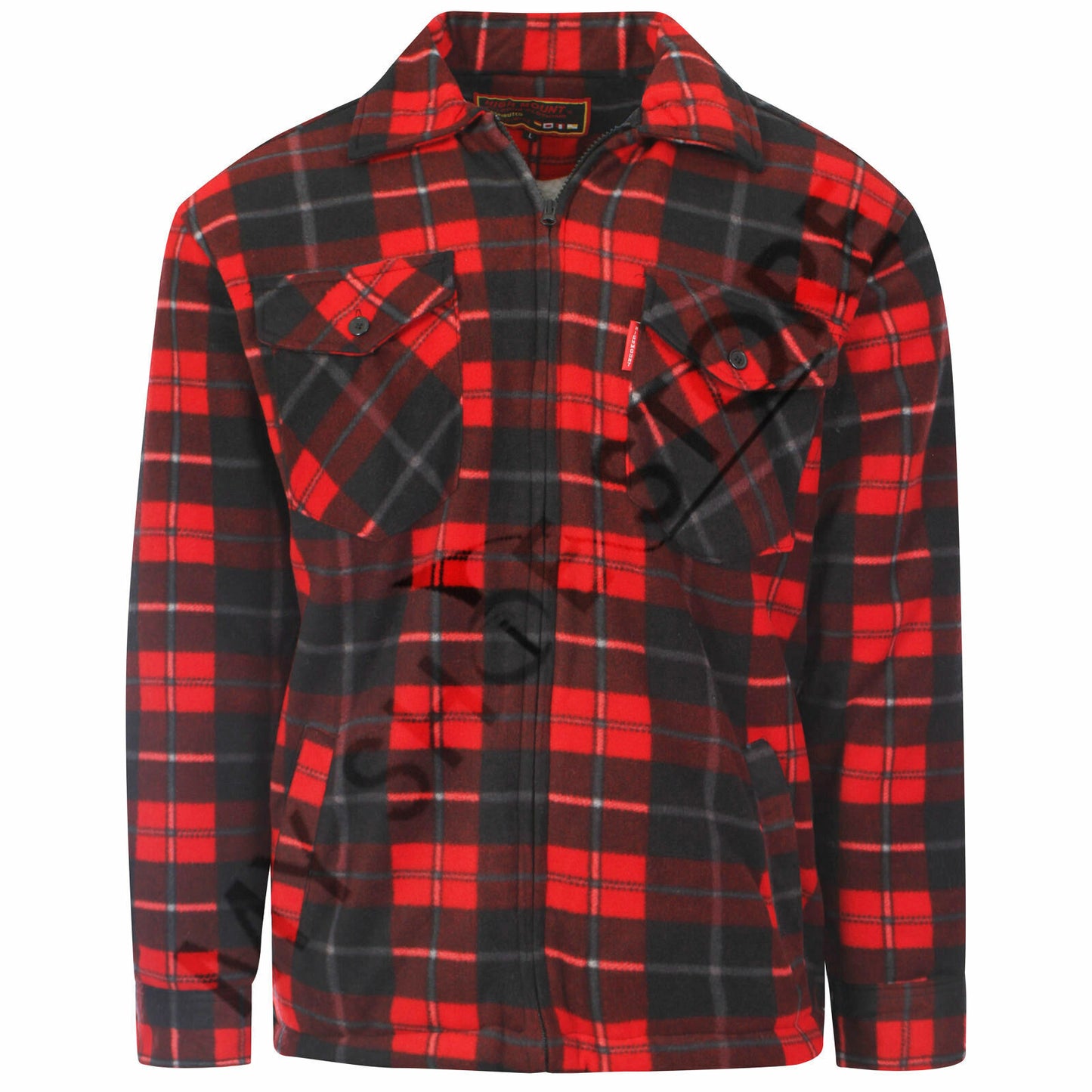 MENS PADDED SHIRT FUR LINED LUMBERJACK FLANNEL WORK JACKET WARM THICK CASUAL TOP