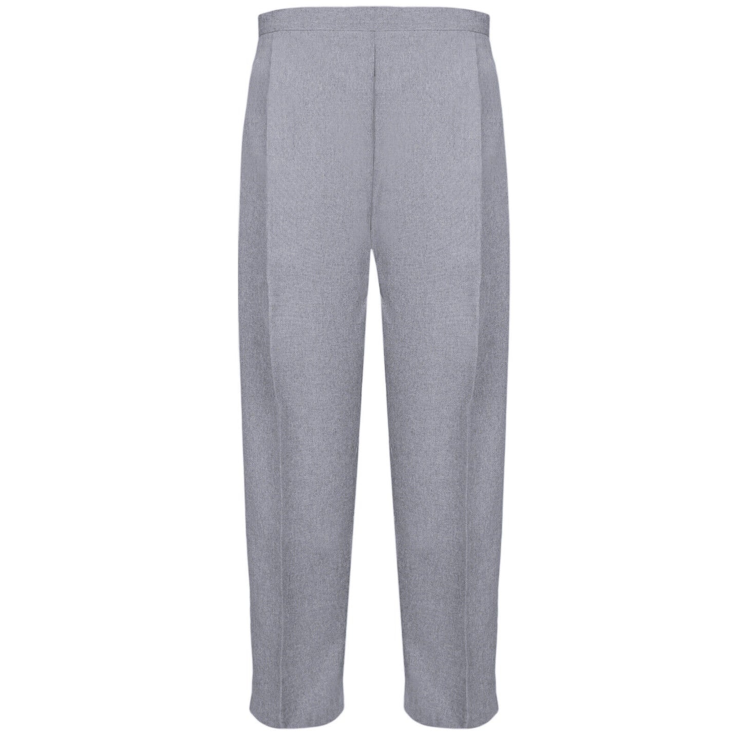 PACK OF 2 LADIES WOMENS HALF ELASTICATED WAIST TROUSERS WITH POCKETS PLUS SIZE 10 to 14