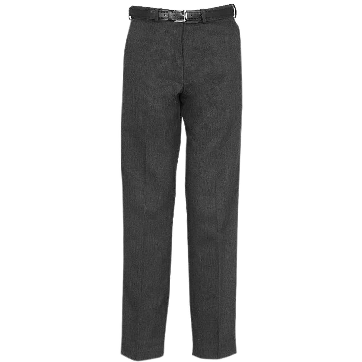 BOYS CHILDREN SCHOOL TROUSERS STURDY STOCKY WIDER FIT HALF ELASTICATED PANT SIZE-Boys' Wider Fit & Half Elastic Waist