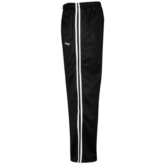 BOYS TRACKSUIT BOTTOMS SILKY JOGGERS JOGGING STRIPED SPORTS PANTS TROUSERS Sporty Stripes & Comfy Silky Feel