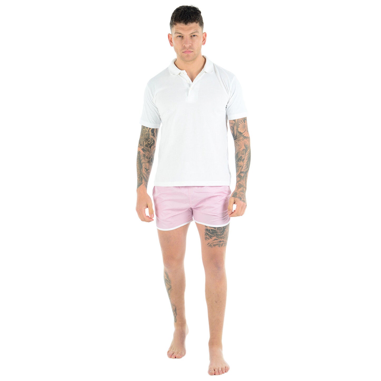 MENS SWIMMING SHORTS MESH LINED RUNNING SPORT GYM SUMMER POOL BEACH SWIM TRUNKS