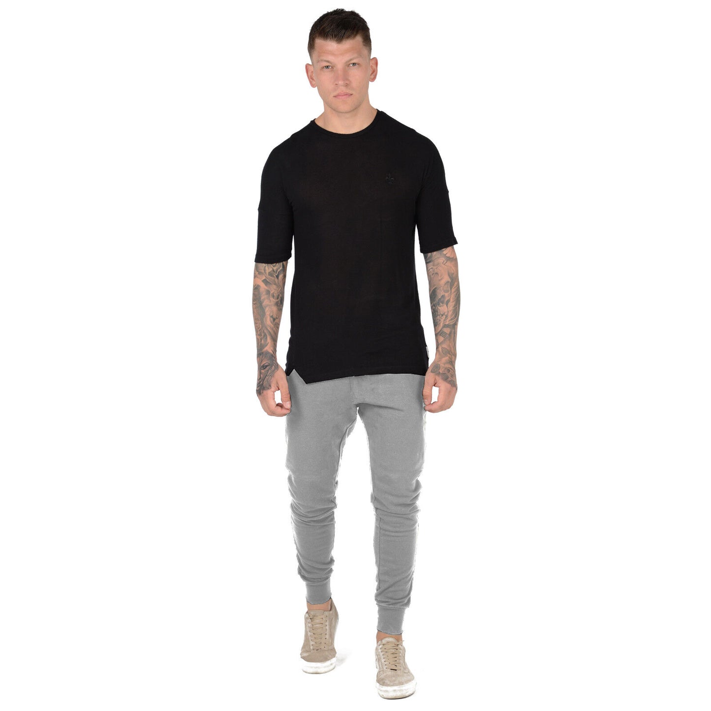 MENS SLIM FIT TRACKSUIT BOTTOMS SKINNY JOGGERS SWEAT PANTS JOGGING GYM TROUSERS Skinny Tracksuit Bottoms