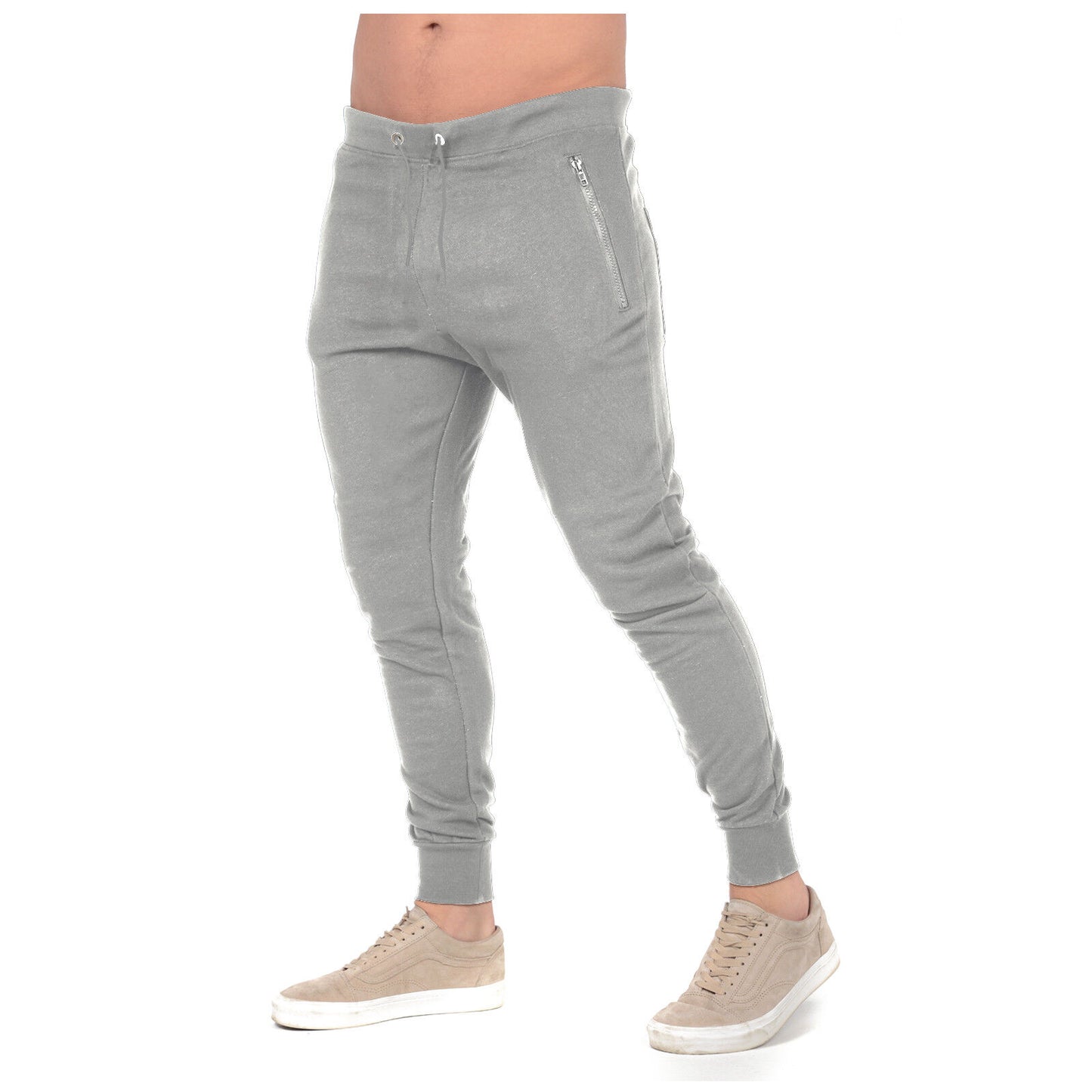MENS SLIM FIT TRACKSUIT BOTTOMS SKINNY JOGGERS SWEAT PANTS JOGGING GYM TROUSERS Skinny Tracksuit Bottoms