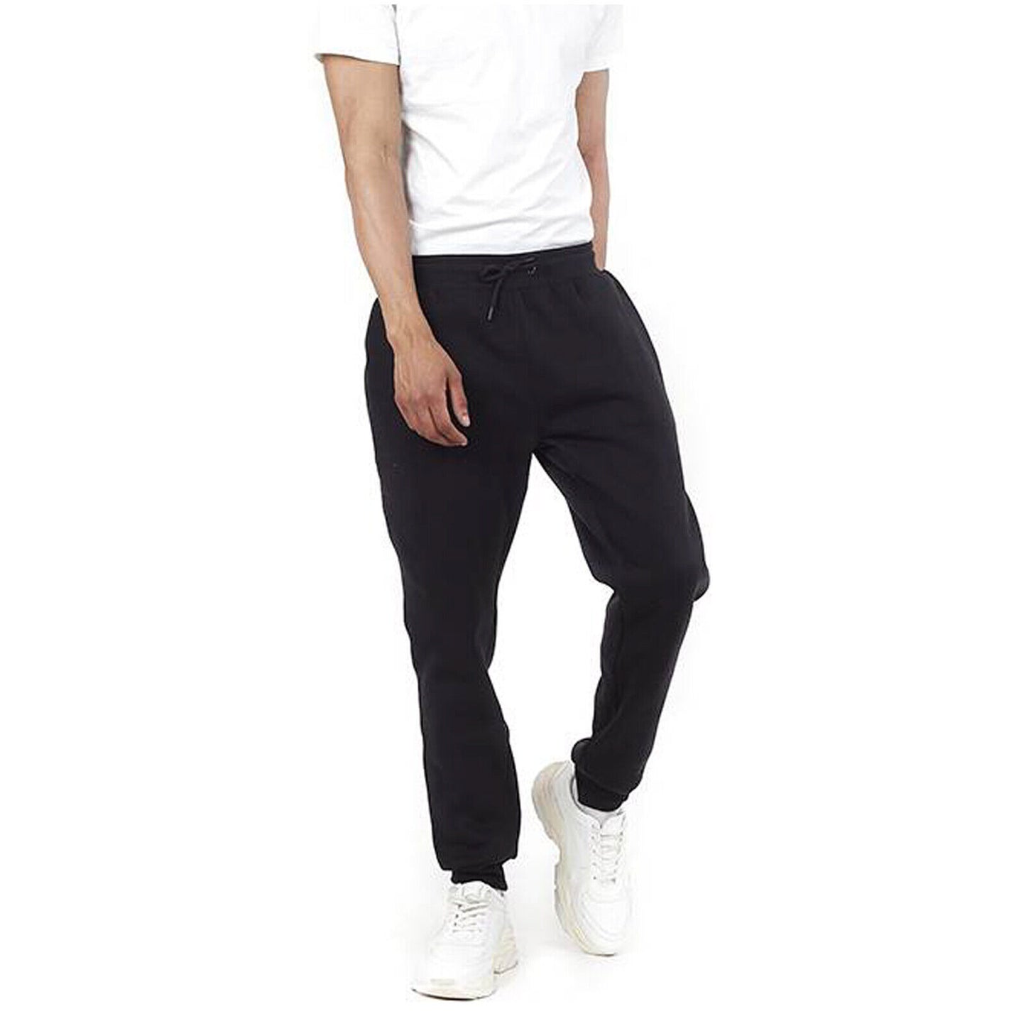 MENS SLIM FIT TRACKSUIT BOTTOMS SKINNY JOGGERS SWEAT PANTS JOGGING GYM TROUSERS Skinny Tracksuit Bottoms