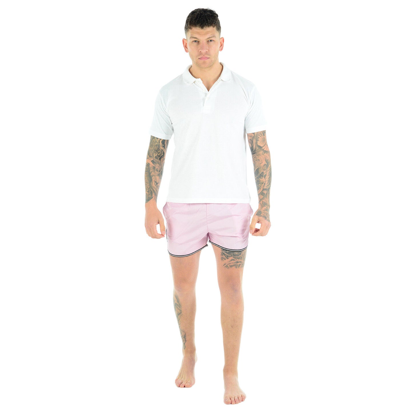 MENS SWIMMING SHORTS MESH LINED RUNNING SPORT GYM SUMMER POOL BEACH SWIM TRUNKS