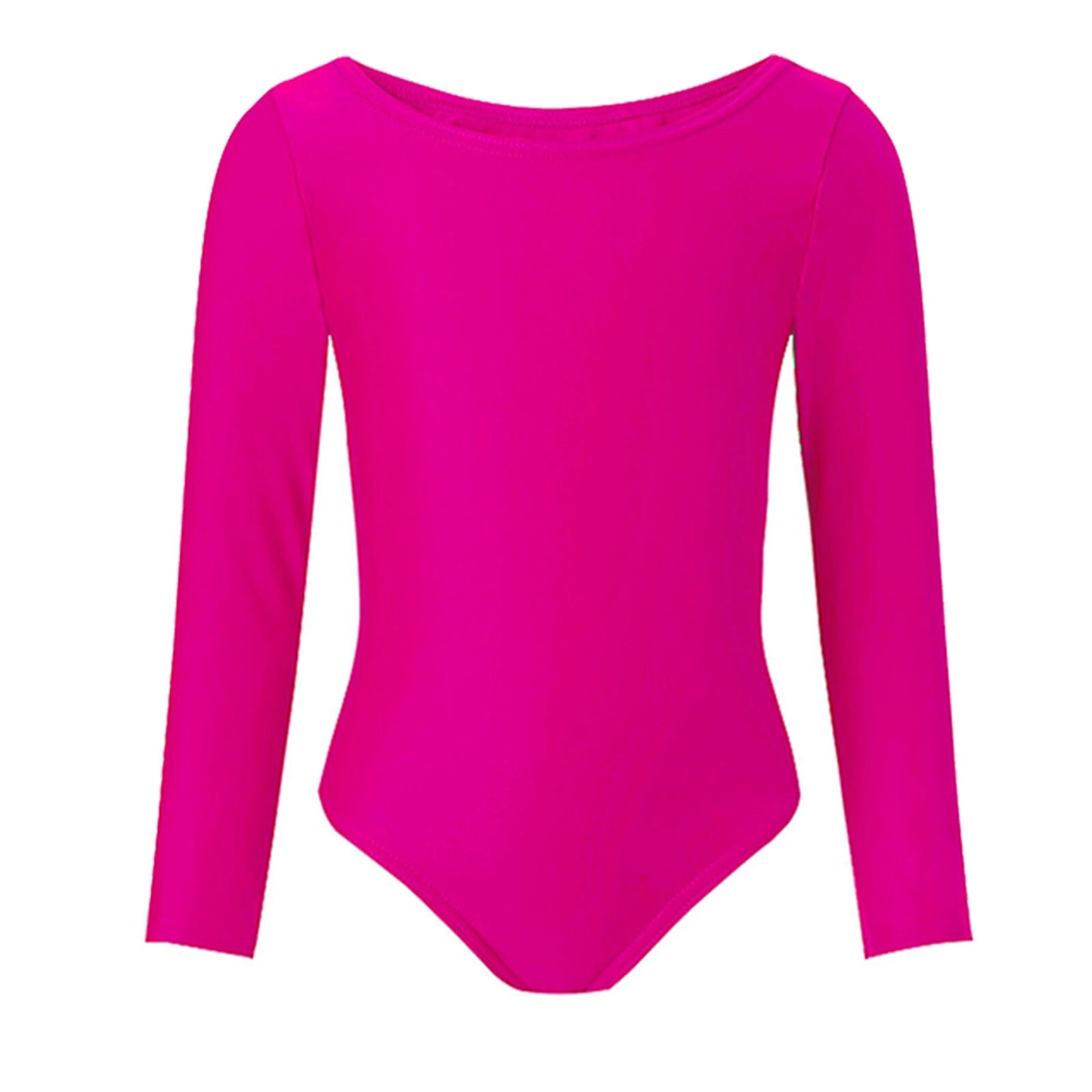 Children Girls Leotard Gymnastic Ballet Dance Long Sleeve Shiny Lycra Sport Suit Shiny Lycra Leotard (Girls, Activewear, Sport Suit)