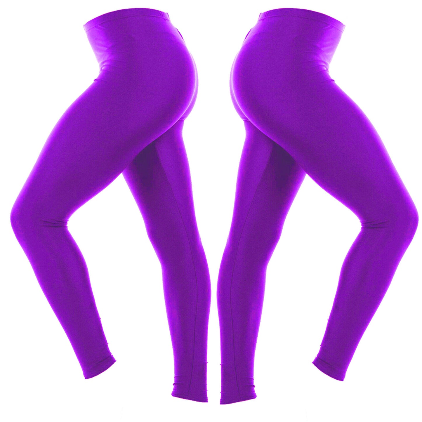 Girls Children Shiny Footless Leggings Gymnastics Ballet Dance Nylon Lycra Kids (Nylon Lycra, Footless)