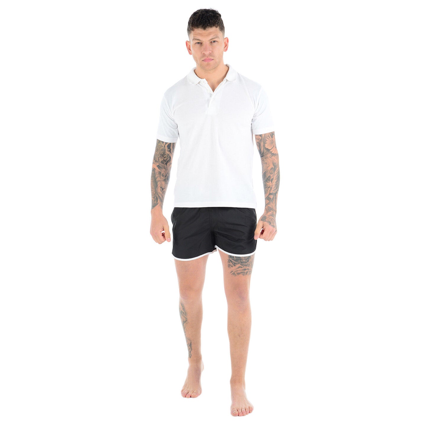 MENS SWIMMING SHORTS MESH LINED RUNNING SPORT GYM SUMMER POOL BEACH SWIM TRUNKS