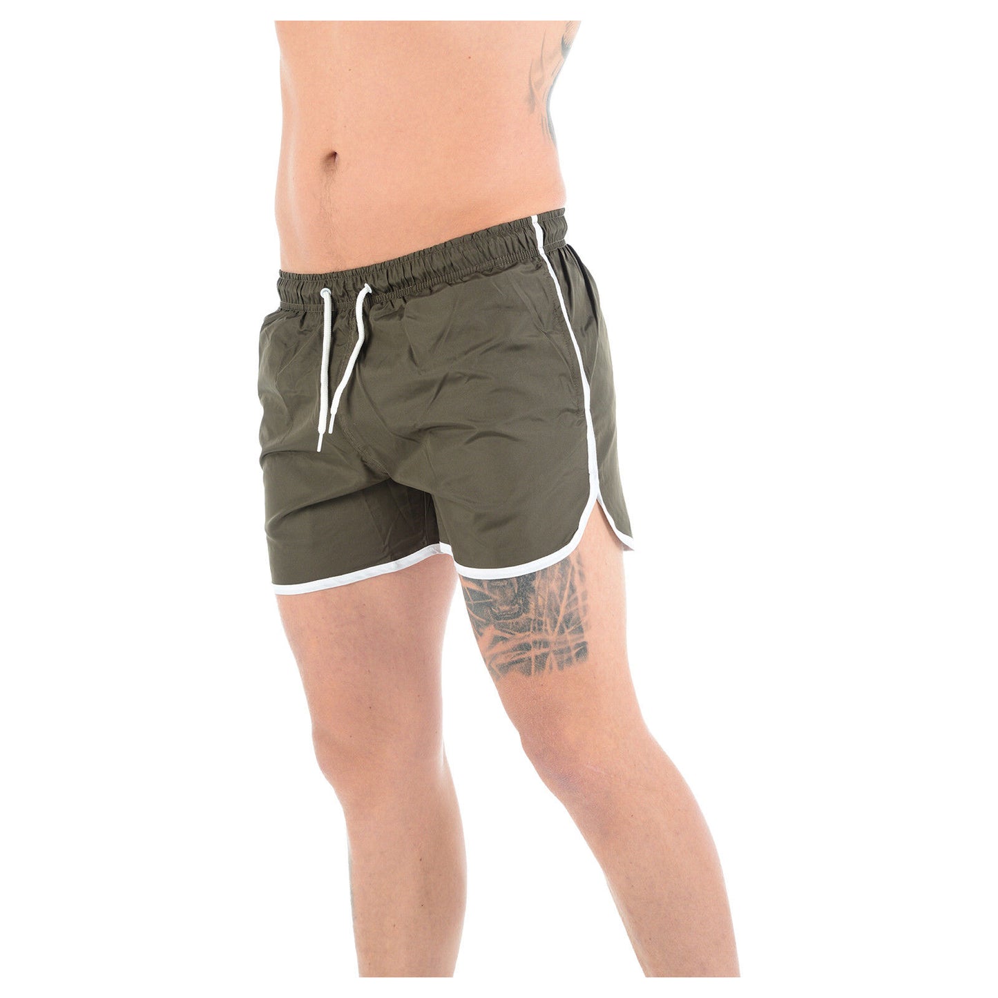 MENS SWIMMING SHORTS MESH LINED RUNNING SPORT GYM SUMMER POOL BEACH SWIM TRUNKS