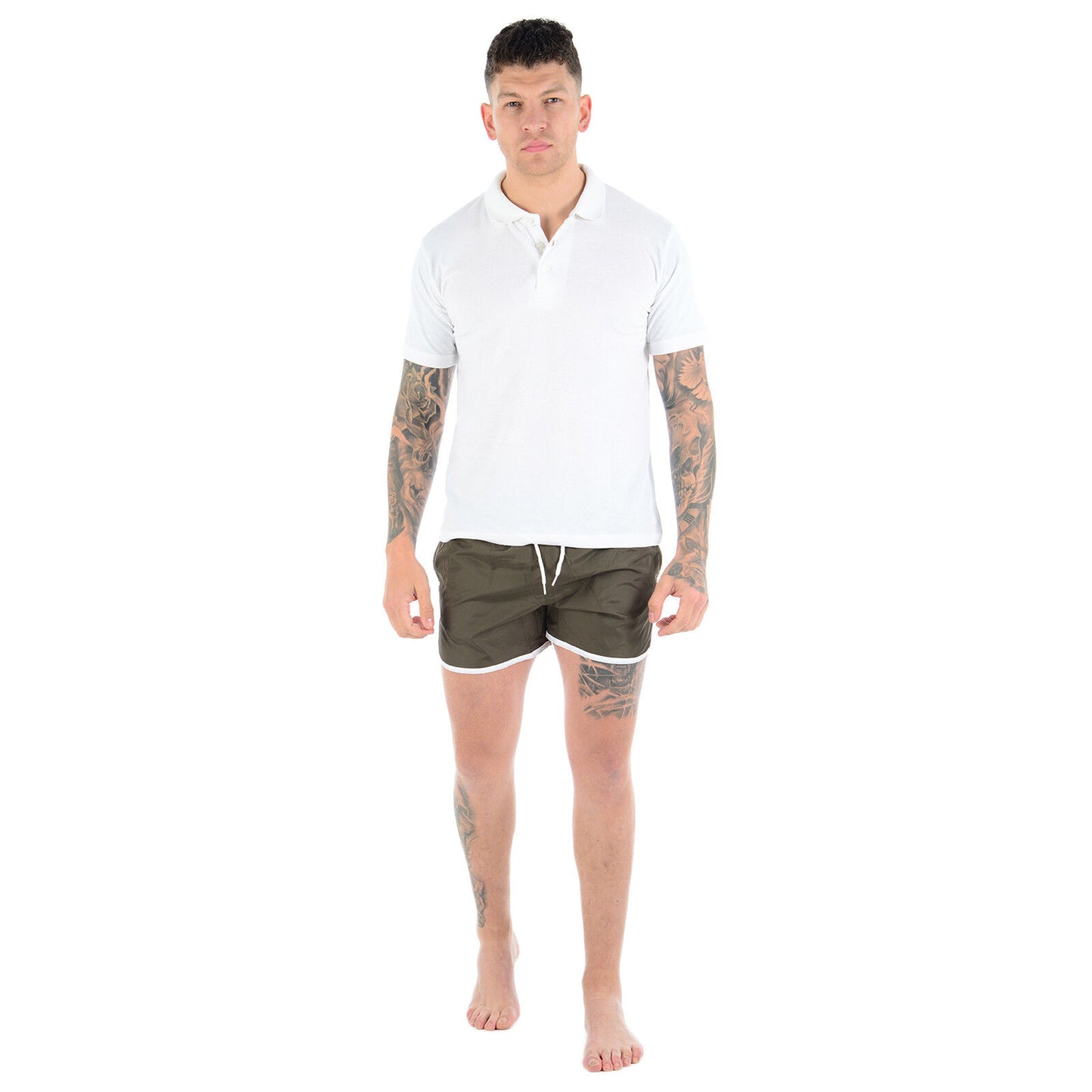 MENS SWIMMING SHORTS MESH LINED RUNNING SPORT GYM SUMMER POOL BEACH SWIM TRUNKS