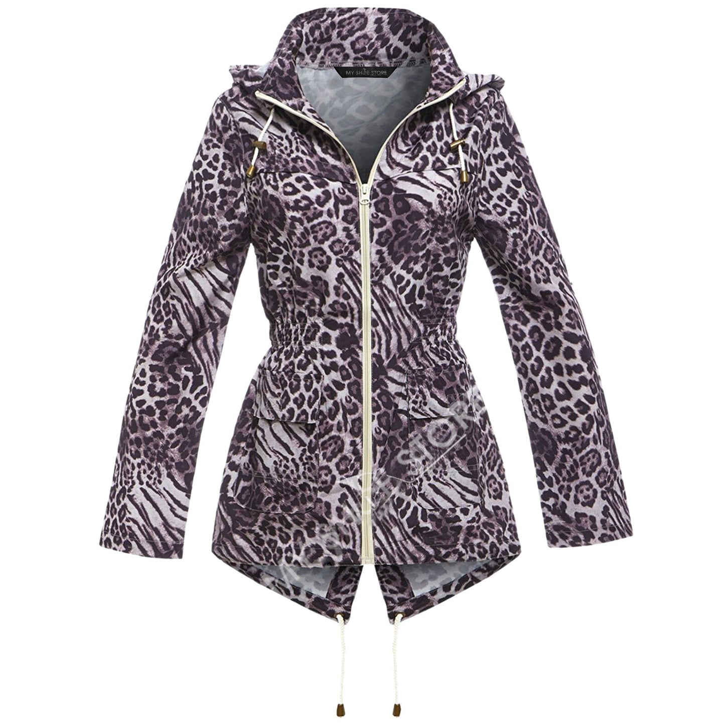 WOMENS RAIN MAC LADIES GIRLS RAINCOAT FISHTAIL KAGOOL PARKA FESTIVAL JACKET COAT (Fishtail, Kagool, Parka, Festival Ready)
