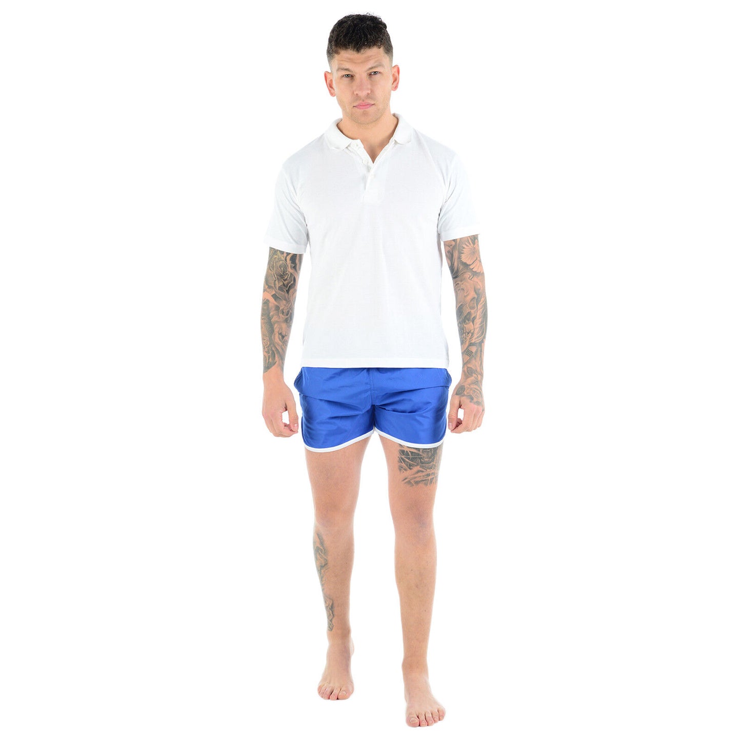 MENS SWIMMING SHORTS MESH LINED RUNNING SPORT GYM SUMMER POOL BEACH SWIM TRUNKS