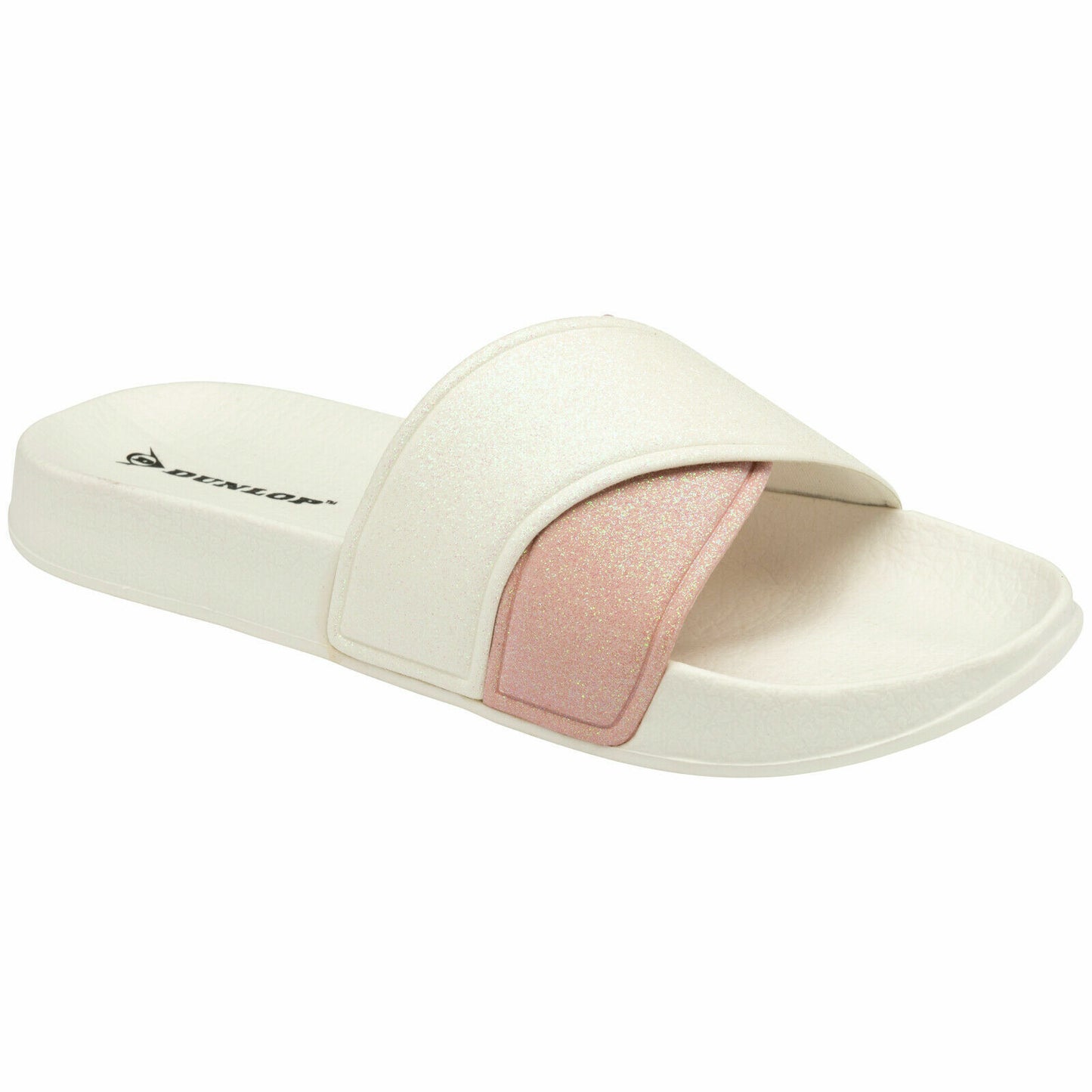 WOMENS FLIP FLOPS LOW WEDGE SLIPPERS DUNLOP LADIES SANDAL SUMMER COMFORT CASUAL SHOES