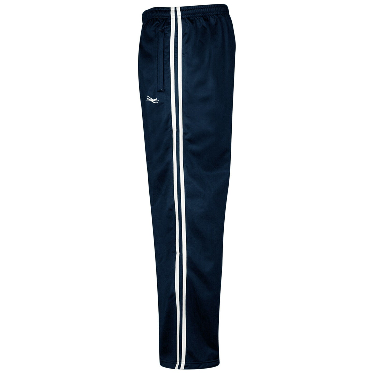 BOYS TRACKSUIT BOTTOMS SILKY JOGGERS JOGGING STRIPED SPORTS PANTS TROUSERS Sporty Stripes & Comfy Silky Feel