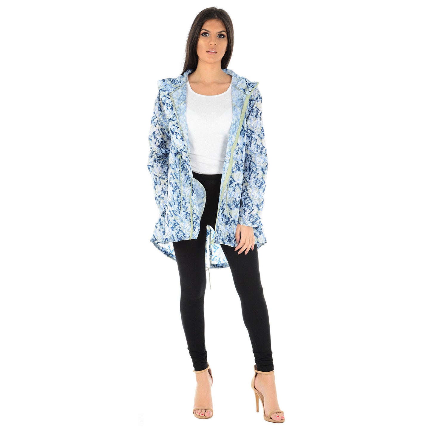 WOMENS RAIN MAC LADIES GIRLS RAINCOAT FISHTAIL KAGOOL PARKA FESTIVAL JACKET COAT (Fishtail, Kagool, Parka, Festival Ready)