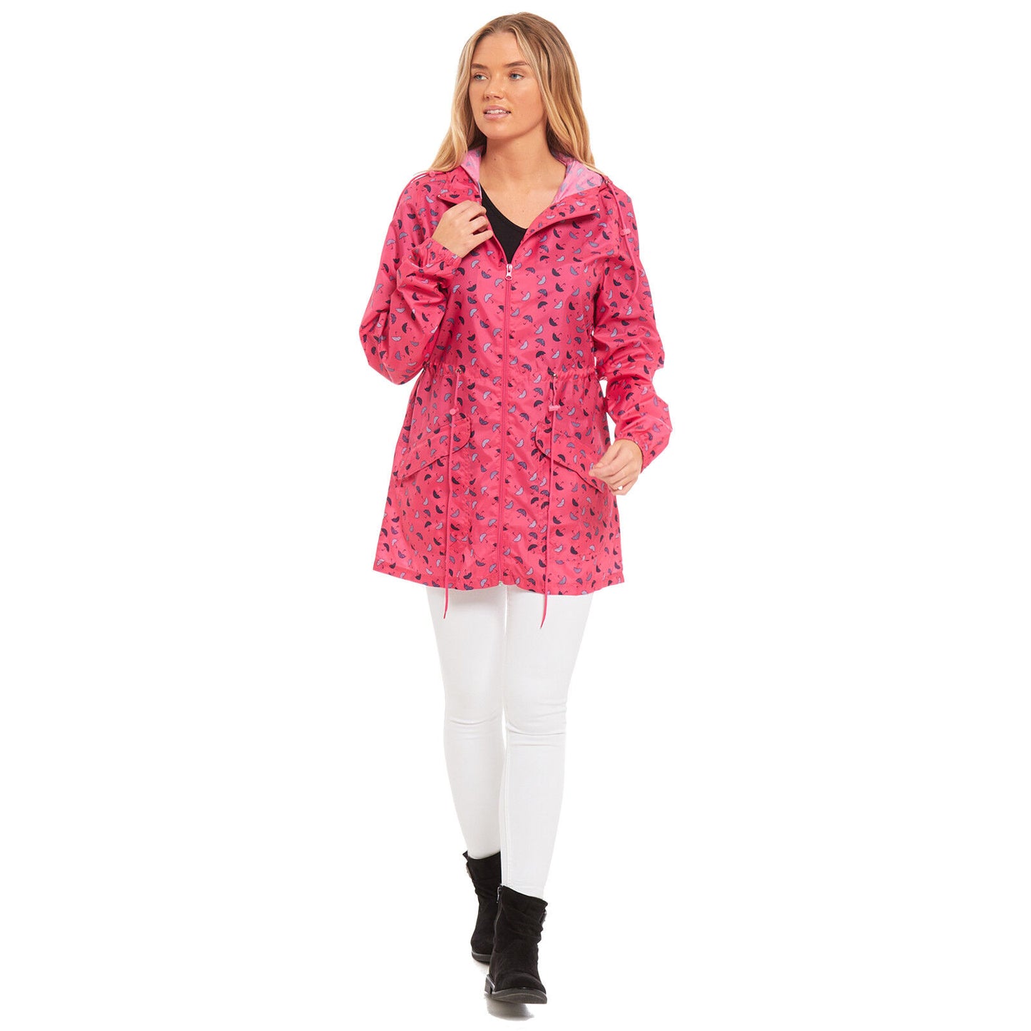 WOMENS RAIN MAC LADIES GIRLS RAINCOAT FISHTAIL KAGOOL PARKA FESTIVAL JACKET COAT (Fishtail, Kagool, Parka, Festival Ready)
