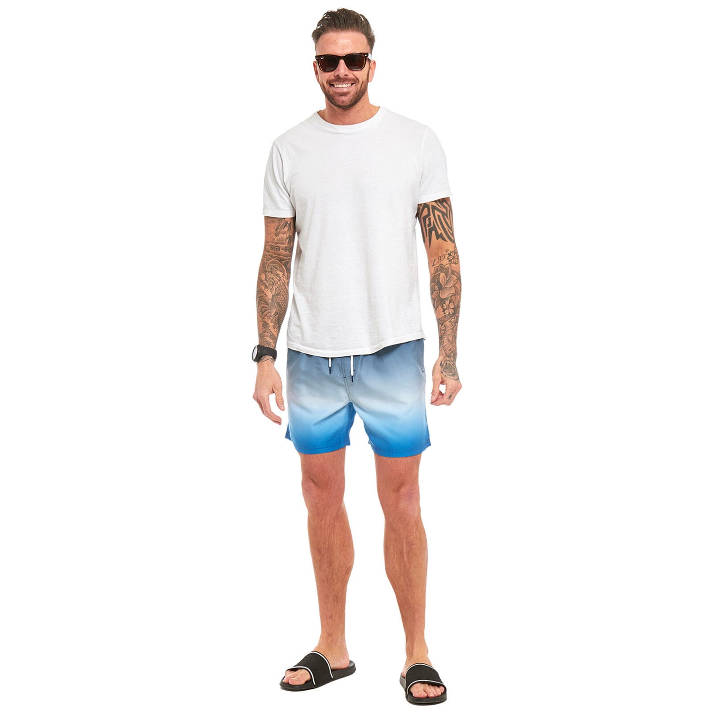 MENS SWIM SHORTS SWIMMING RUNNING SPORTS GYM SUMMER HOLIDAY BEACH CASUAL TRUNKS