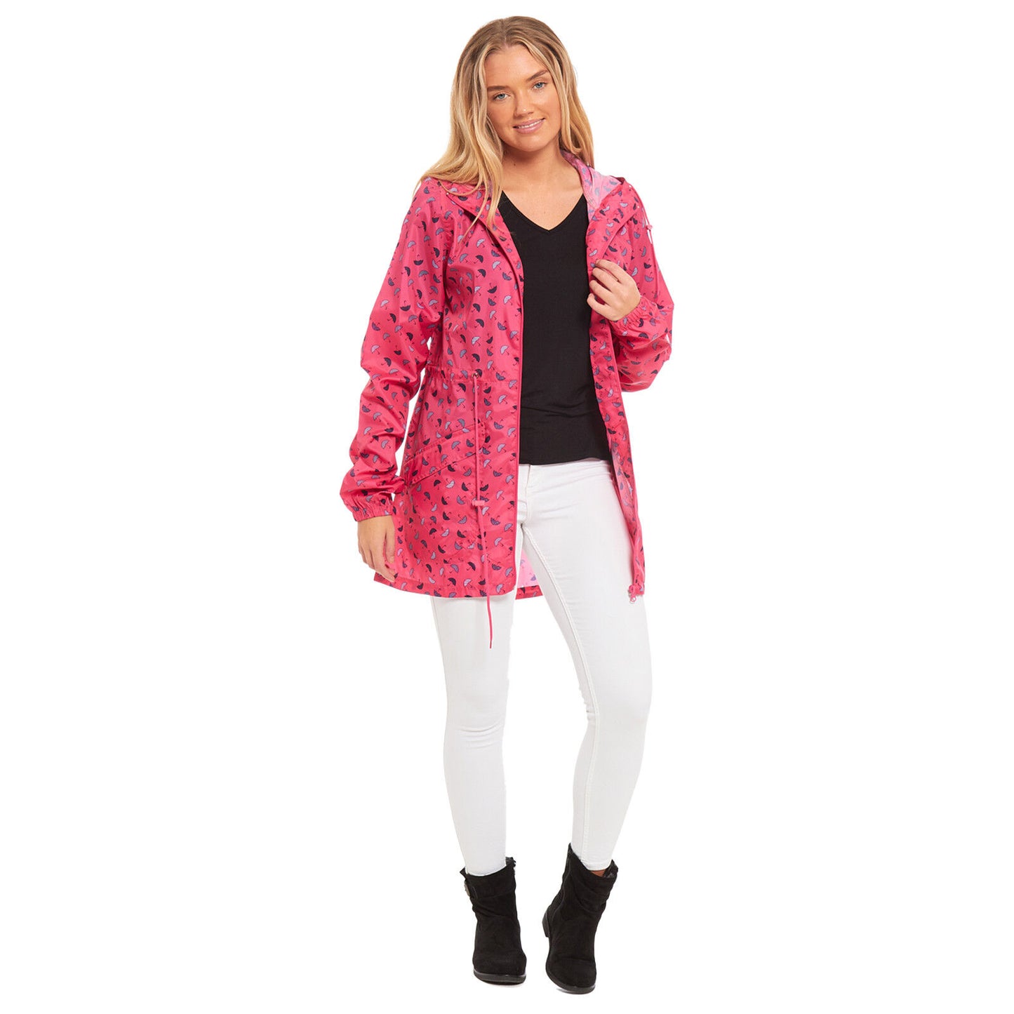 WOMENS RAIN MAC LADIES GIRLS RAINCOAT FISHTAIL KAGOOL PARKA FESTIVAL JACKET COAT (Fishtail, Kagool, Parka, Festival Ready)