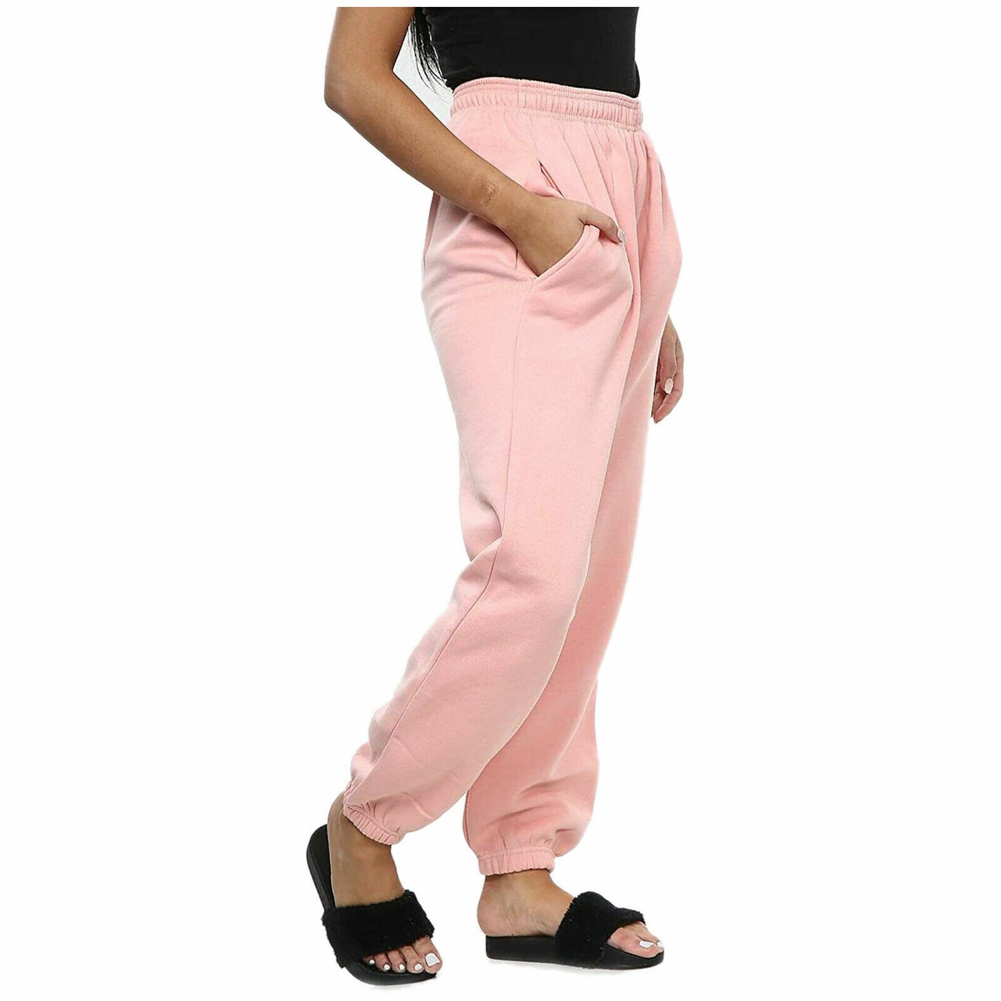 WOMENS YOGA JOGGERS CASUAL GYM JOG PANTS RUNNING WORKOUT BOTTOMS SOFT STRETCH HIGH WAIST FITNESS TROUSERS COMFY ACTIVEWEAR