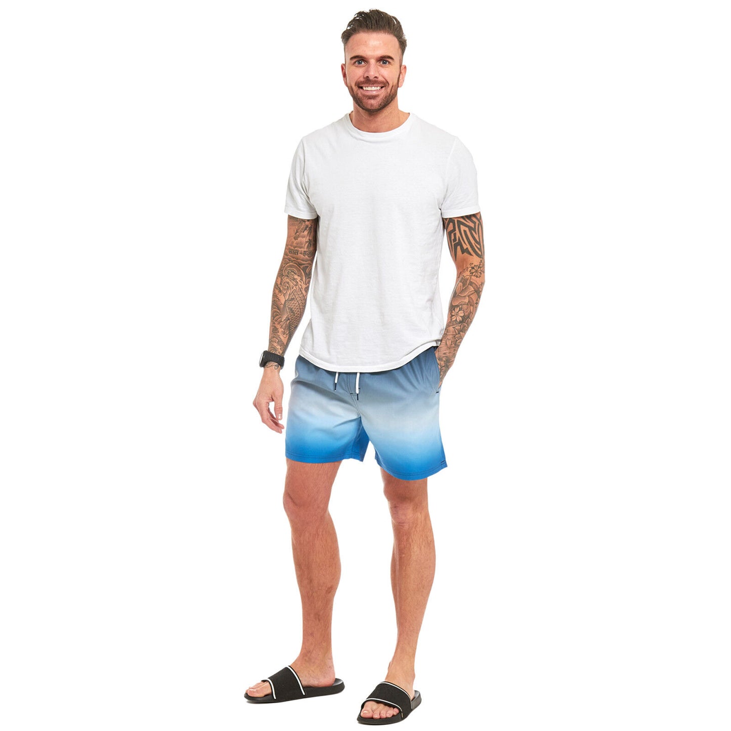 MENS SWIM SHORTS SWIMMING RUNNING SPORTS GYM SUMMER HOLIDAY BEACH CASUAL TRUNKS