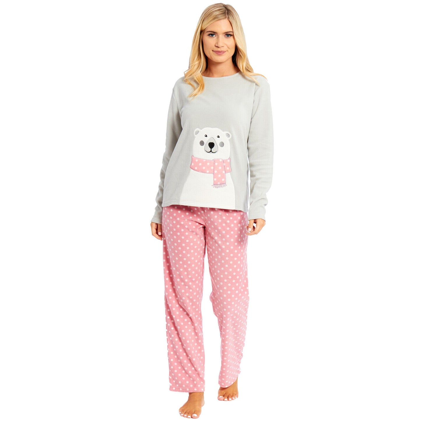 LADIES WOMENS DRESSING GOWN POLAR FLEECE ROBE WINTER PYJAMAS BATHROBE NIGHTWEAR PJS WARM COSY LOUNGE WEAR HOUSECOAT SLEEPWEAR