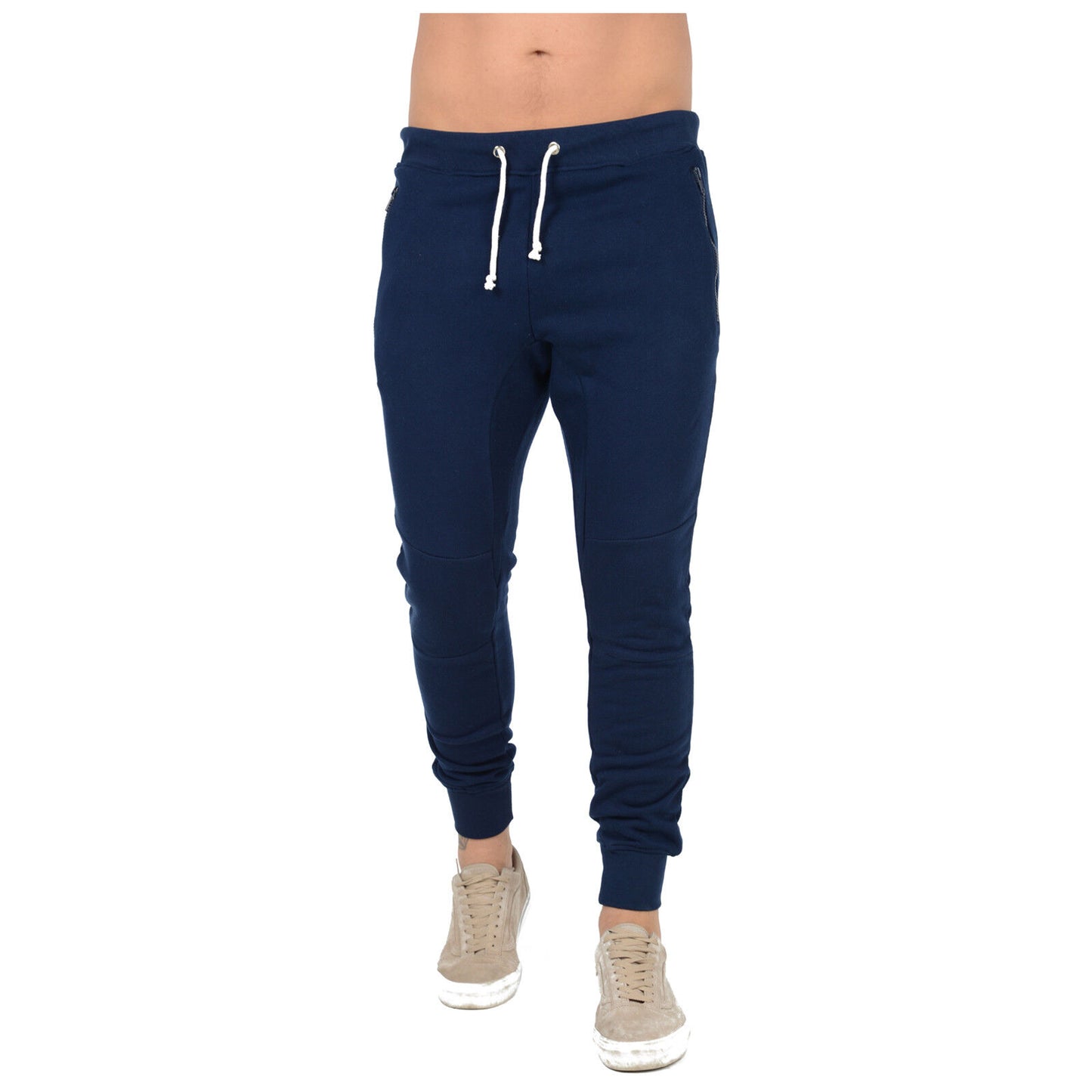 MENS SLIM FIT TRACKSUIT BOTTOMS SKINNY JOGGERS SWEAT PANTS JOGGING GYM TROUSERS Skinny Tracksuit Bottoms