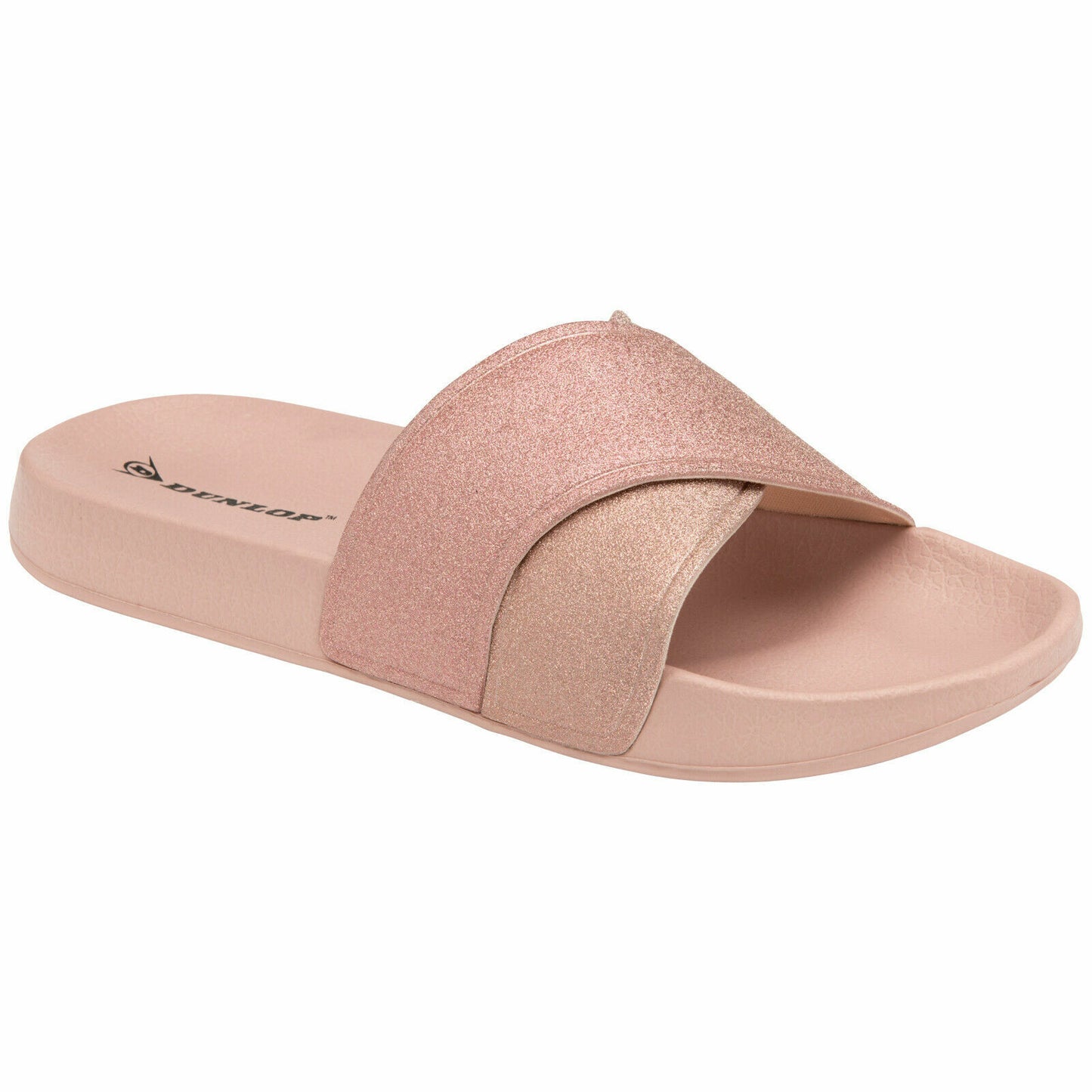 WOMENS FLIP FLOPS LOW WEDGE SLIPPERS DUNLOP LADIES SANDAL SUMMER COMFORT CASUAL SHOES